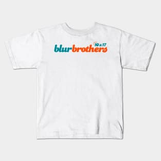 Dolphins Football - The Blur Brothers Kids T-Shirt